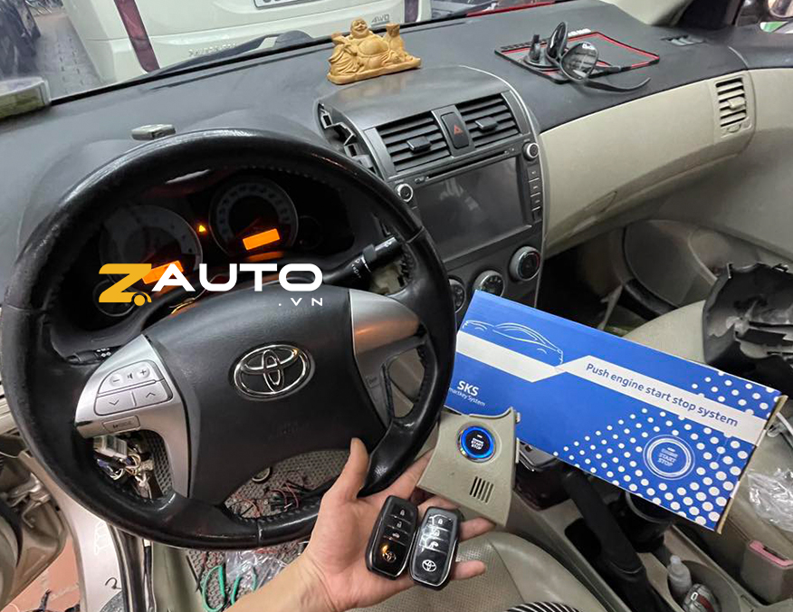 Độ Start Stop Smartkey Toyota Corolla Altis 2013