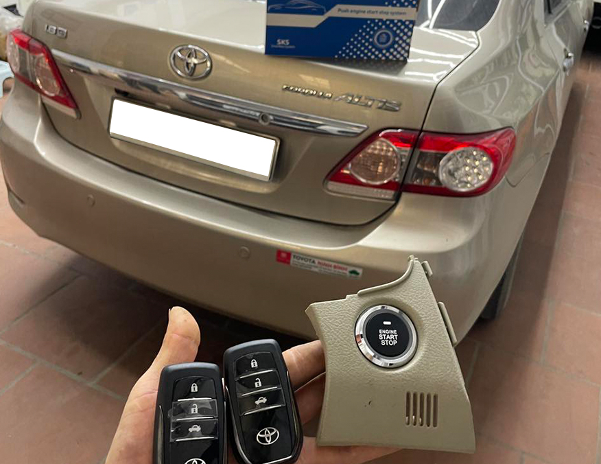 Hướng dẫn quy trình lắp đặt hệ thống Start Stop Smart Key cho Toyota Altis