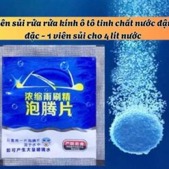 1 Viên sủi rửa kính xe ô tô hòa tan với 4 lít nước sạch