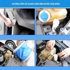 1 Viên sủi rửa kính xe ô tô hòa tan với 4 lít nước sạch