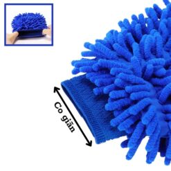 Bao tay lau rửa xe San Hô, găng tay rửa ô tô, xe máy chuyên dụng, loại dày, thấm ướt tốt