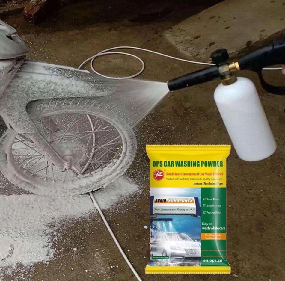 Bột rửa xe không chạm OPS - Bột tạo bọt rửa xe bọt tuyết huyền thoại (gói 500 gram)