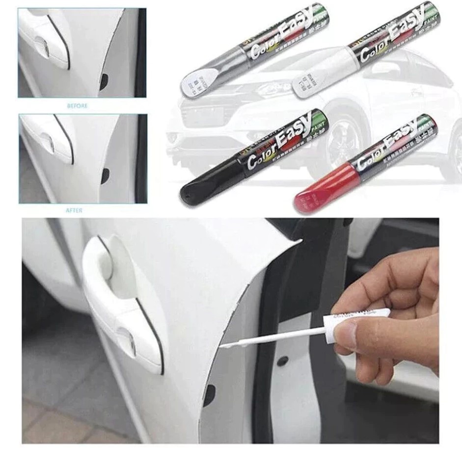 Bút Tẩy Màu Đỏ, Bạc, Trắng, Đen Nano Xóa Vết Trầy Xước Sơn Dặm Cho ô Tô, Xe Hơi, Xe Máy