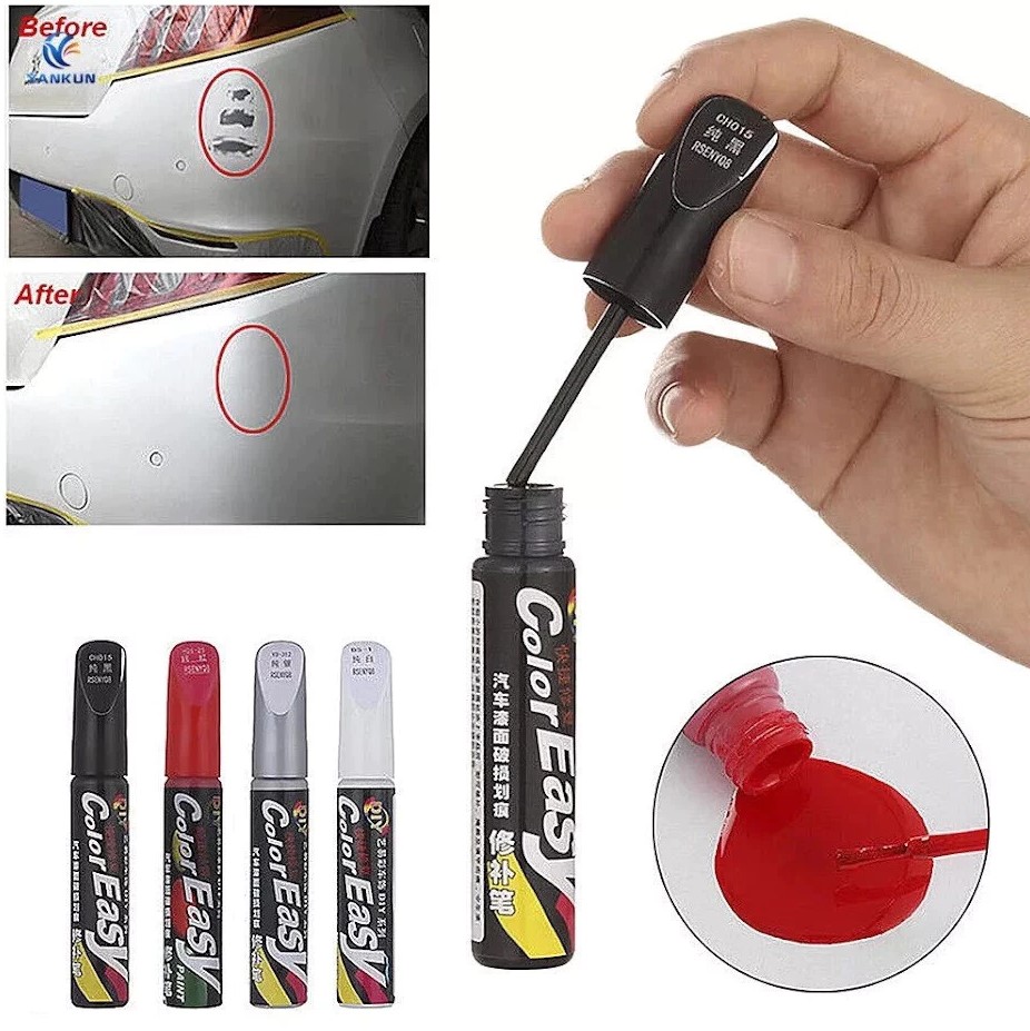 Bút Tẩy Màu Đỏ, Bạc, Trắng, Đen Nano Xóa Vết Trầy Xước Sơn Dặm Cho ô Tô, Xe Hơi, Xe Máy