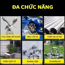 Chai Sơn Bạc Mạ Crom Sơn Xịt Mạ Chrome Sáng Bóng 350ml - Chai Sơn mạ Siêu Bóng - Sơn Xe