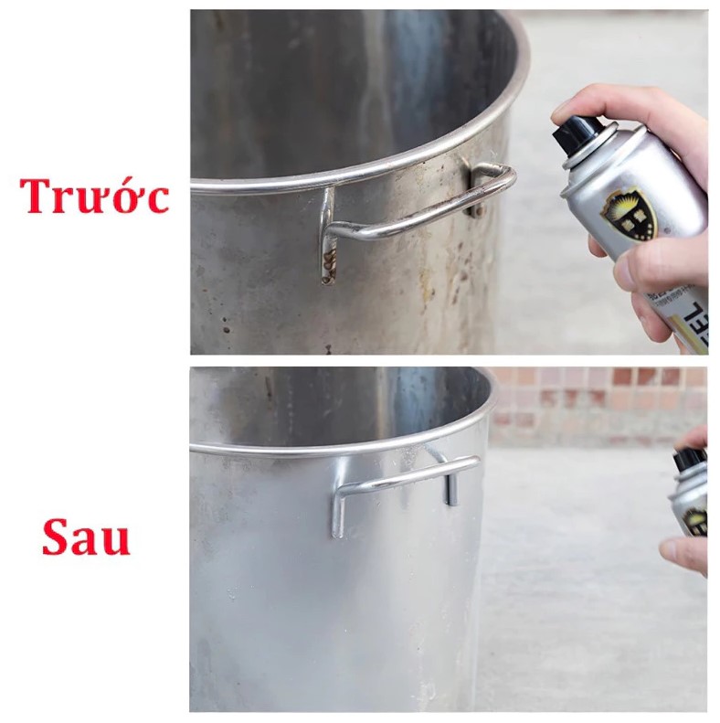 Chai Sơn Bạc Mạ Crom Sơn Xịt Mạ Chrome Sáng Bóng 350ml - Chai Sơn mạ Siêu Bóng - Sơn Xe