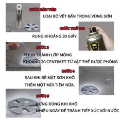 Chai Sơn Bạc Mạ Crom Sơn Xịt Mạ Chrome Sáng Bóng 350ml - Chai Sơn mạ Siêu Bóng - Sơn Xe