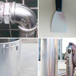 Chai Sơn Bạc Mạ Crom Sơn Xịt Mạ Chrome Sáng Bóng 350ml - Chai Sơn mạ Siêu Bóng - Sơn Xe