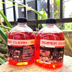 Combo 2 chai dung dịch tẩy rửa đầu bò, lốc xe máy không chạm SUPER CLEAN PRO 500ML có vòi xịt