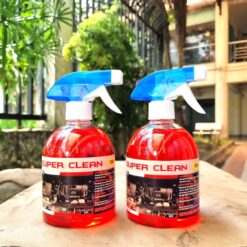 Combo 2 chai dung dịch tẩy rửa đầu bò, lốc xe máy không chạm SUPER CLEAN PRO 500ML có vòi xịt