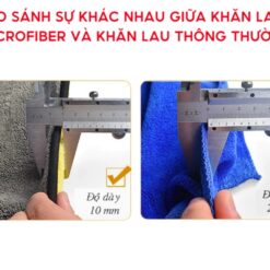 Khăn Lau Rửa Xe Ô Tô Chuyên Dụng Microfiber Đa Năng Khăn Dày Mịn Siêu Thấm Hút Không Sơ Rối 2 Lớp