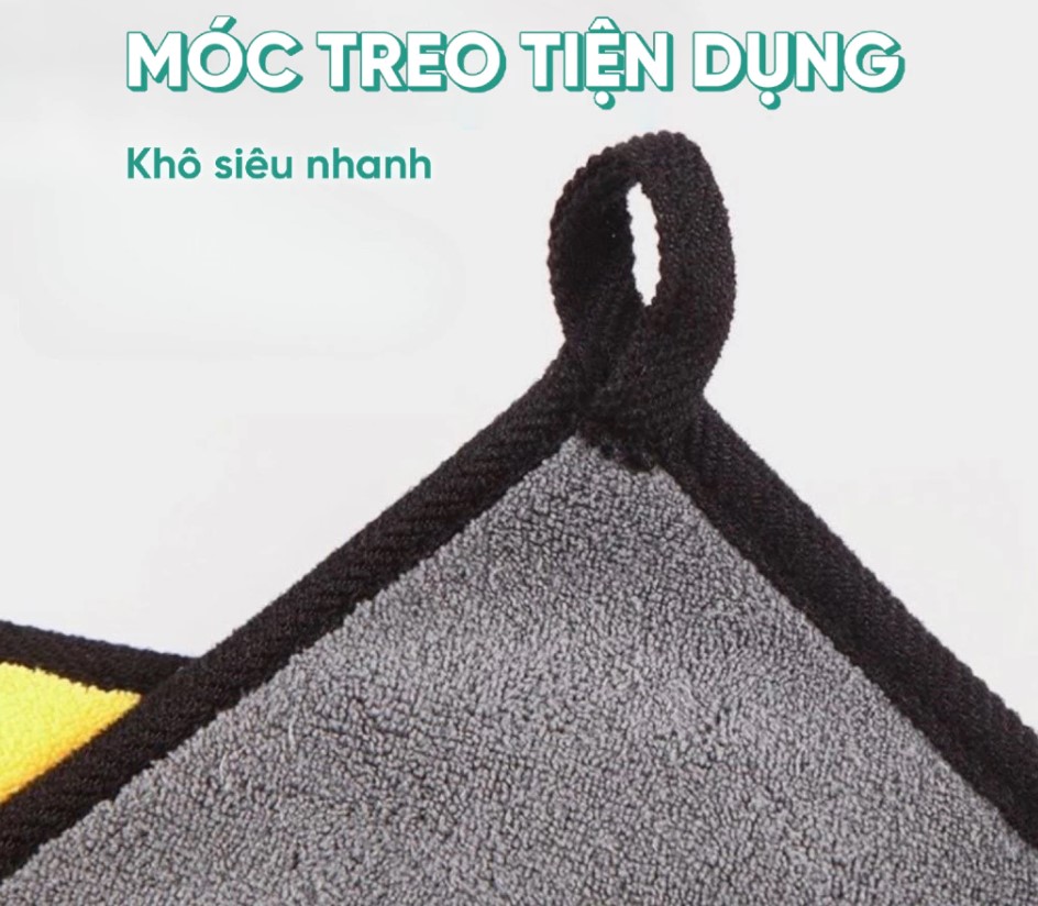 Khăn lau xe chuyên dụng Chính Hãng UHERO chất Liệu MICROFIBER siêu thấm hút mềm mại, sạch sẽ an toàn bề mặt xe