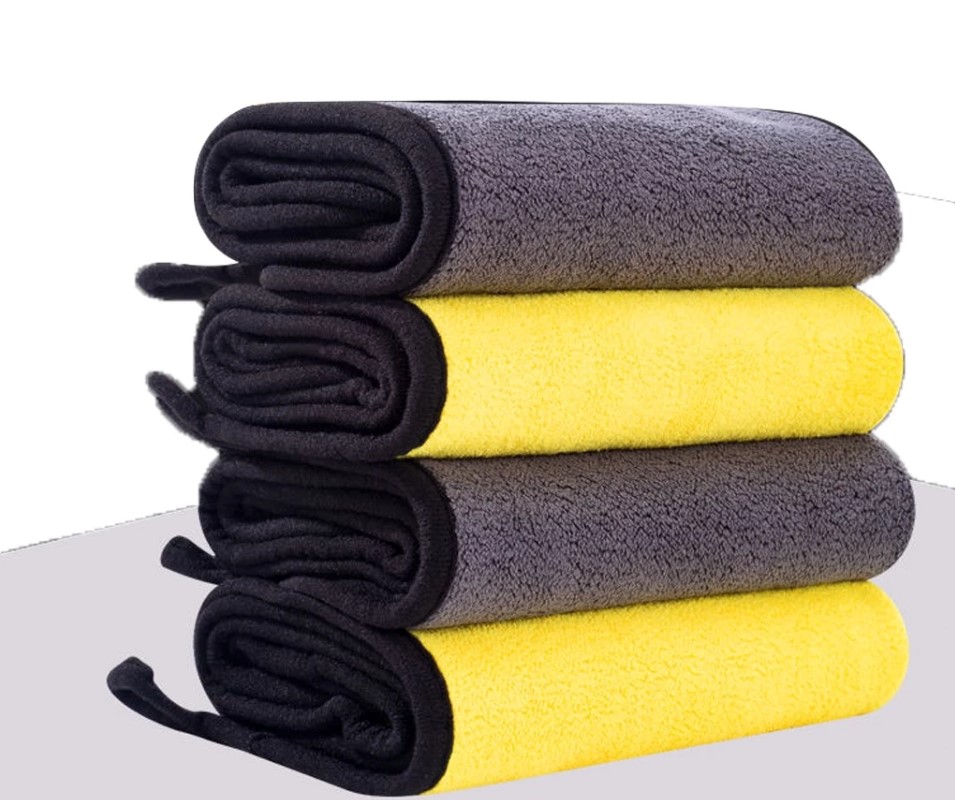 Khăn lau xe microfiber 3M cao cấp không rụng lông, khăn lao ô tô, xe hơi, xe máy chuyên dụng siêu thấm cao cấp