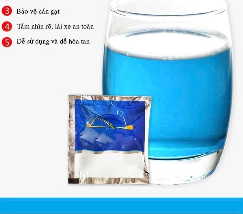 Viên sủi rửa kính ô tô XCHAT làm sạch mọi vết bẩn trên kính lái ô tô cao cấp