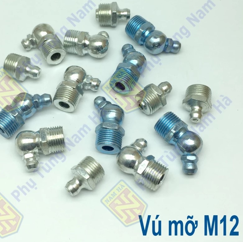 10 Cái – Vú Bơm Mỡ Bò Các Loại M6, M8, M10, M12, M13, M14 (Loại Tốt)