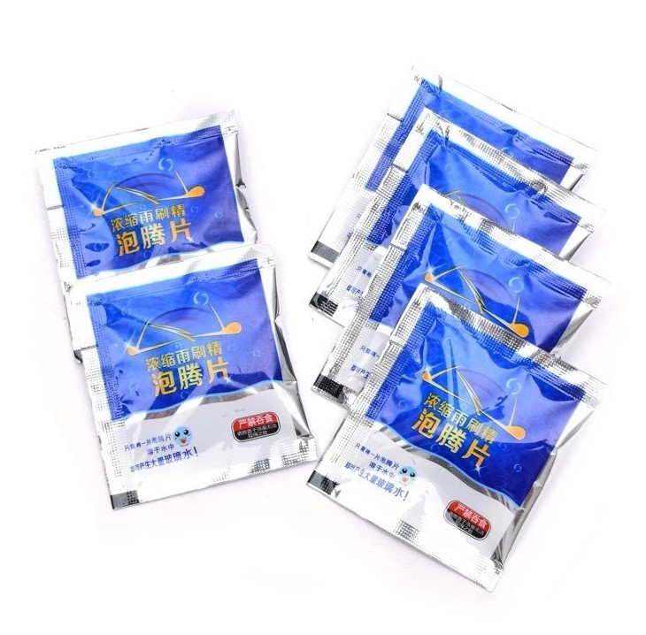 200 Viên Sủi Rửa Kính Ô TÔ – Siêu Đậm Đặc, 1 Viên Pha 4 Lít, Nước Xanh, Bọt Nhiều, Sạch Bóng Kính Lái