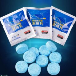 200 Viên Sủi Rửa Kính Ô TÔ – Siêu Đậm Đặc, 1 Viên Pha 4 Lít, Nước Xanh, Bọt Nhiều, Sạch Bóng Kính Lái