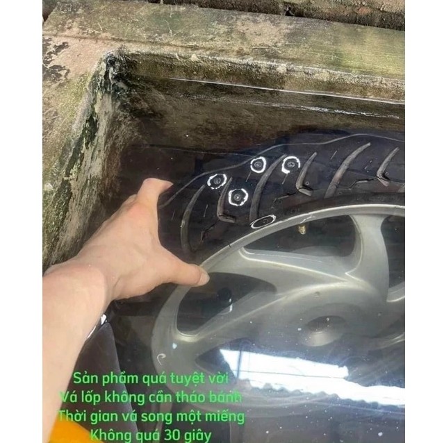50 Chiếc Vít Vá Lốp Không Săm Phủ Keo – Dùng Cho Ô Tô, Xe Máy, Xe Điện Vá Nhanh, Bám Chắc