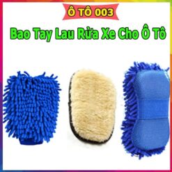 Bao Tay Lau Rửa Xe Cho Ô Tô – Găng Tay 2 Mặt Rửa Xe Máy, Ô Tô, Lau Dọn Nội Thất
