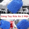 Bao Tay Rửa Xe Sợi Microfiber Chuyên Dùng Lau Rửa Xe Ô Tô, Xe Máy