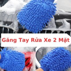 Bao Tay Rửa Xe Sợi Microfiber Chuyên Dùng Lau Rửa Xe Ô Tô, Xe Máy