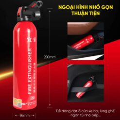 Bình Bọt Fom Kèm Búa Phá Kính Cầm Tay Đa Năng Cứu Hộ Khẩn Cấp Trên Xe Ô tô