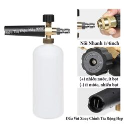 Bình Phun Xịt Rửa Xe Tạo Bọt Tuyết 1000ml – Bình Tạo Bọt 1L Chuyên Dụng Cho Máy Rửa Xe Áp Lực Cao