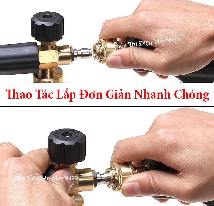 Bình Phun Xịt Rửa Xe Tạo Bọt Tuyết 1000ml – Bình Tạo Bọt 1L Chuyên Dụng Cho Máy Rửa Xe Áp Lực Cao