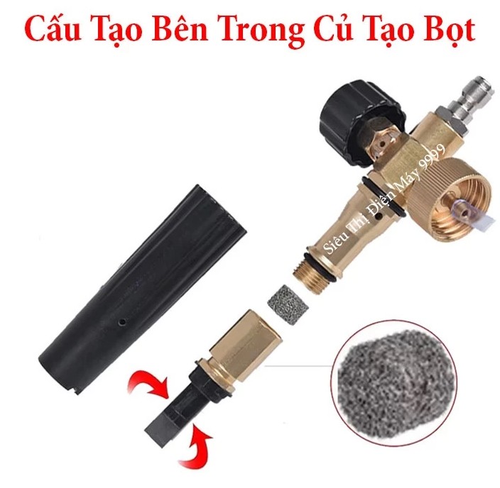 Bình Phun Xịt Rửa Xe Tạo Bọt Tuyết 1000ml – Bình Tạo Bọt 1L Chuyên Dụng Cho Máy Rửa Xe Áp Lực Cao