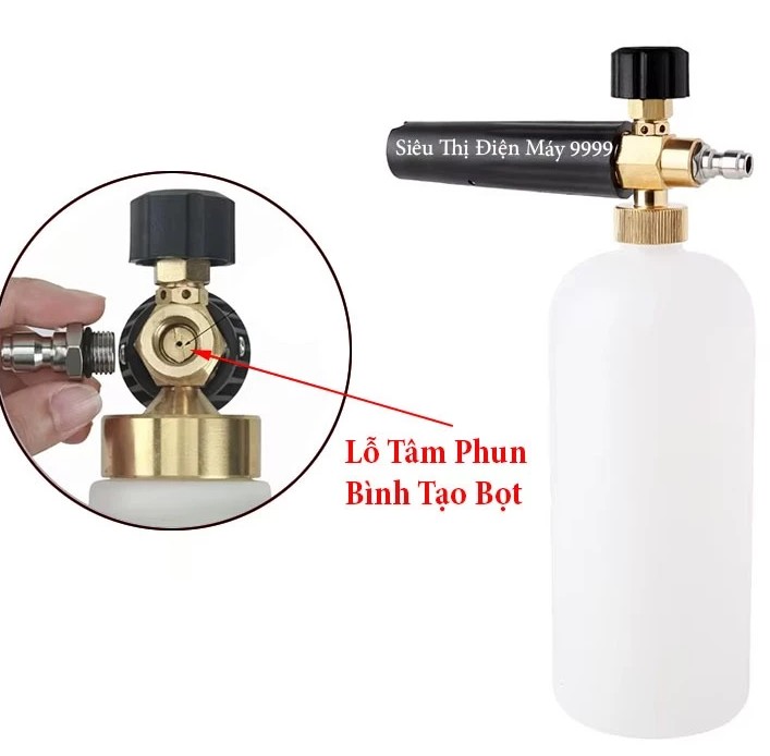 Bình Phun Xịt Rửa Xe Tạo Bọt Tuyết 1000ml – Bình Tạo Bọt 1L Chuyên Dụng Cho Máy Rửa Xe Áp Lực Cao