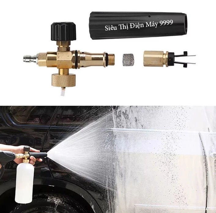 Bình Phun Xịt Rửa Xe Tạo Bọt Tuyết 1000ml – Bình Tạo Bọt 1L Chuyên Dụng Cho Máy Rửa Xe Áp Lực Cao