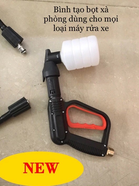 Bình xà bông tạo bọt tuyết cho máy rửa xe – Nhỏ gọn, dễ dùng, tạo bọt dày mịn