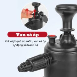 Bình xịt bọt tuyết rửa xe ô tô, xe máy AMOS kèm đầu phun chống gió – Bình tưới cây áp suất cầm tay 2L