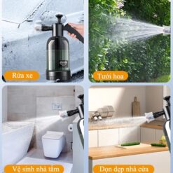Bình xịt bọt tuyết rửa xe ô tô, xe máy AMOS kèm đầu phun chống gió – Bình tưới cây áp suất cầm tay 2L