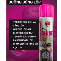 Bình Xịt Dưỡng Bóng Lốp Ô Tô Phục Hồi Nhựa Đen, Chống Bám Bụi, Kháng Nước, Bảo Vệ UV