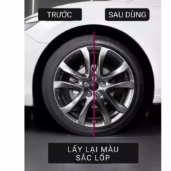 Bình Xịt Dưỡng Bóng Lốp Ô Tô Phục Hồi Nhựa Đen, Chống Bám Bụi, Kháng Nước, Bảo Vệ UV