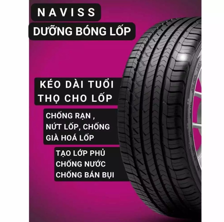 Bình Xịt Dưỡng Bóng Lốp Ô Tô Phục Hồi Nhựa Đen, Chống Bám Bụi, Kháng Nước, Bảo Vệ UV