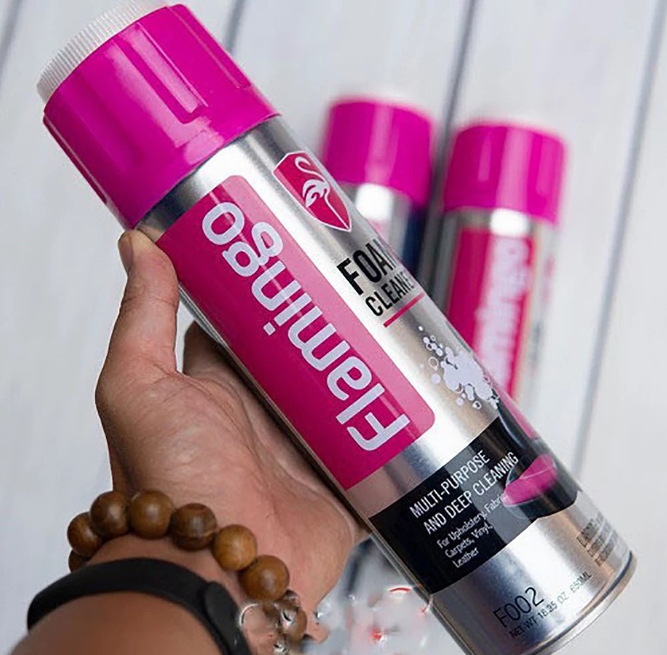 Bình Xịt Tẩy Đa Năng Dạng Bọt Flamingo F002 650ml – Làm Sạch, Khử Mùi Ô Tô & Nội Thất Gia Đình