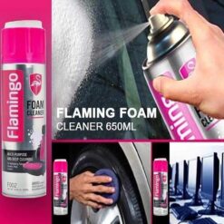 Bình Xịt Tẩy Đa Năng Dạng Bọt Flamingo F002 650ml – Làm Sạch, Khử Mùi Ô Tô & Nội Thất Gia Đình
