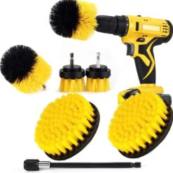 Bộ 3 Đầu Cọ Bàn Chải Gắn Máy Khoan – Phụ Kiện Chà Rửa Xe & Vệ Sinh Nhà Tắm