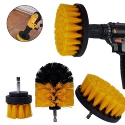 Bộ 3 Đầu Cọ Bàn Chải Gắn Máy Khoan – Phụ Kiện Chà Rửa Xe & Vệ Sinh Nhà Tắm