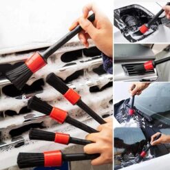 Bộ 5 Chổi Cọ Rửa Vệ Sinh Ô Tô, Xe Máy, Chổi Mini Mềm Vệ Sinh Xe Hơi, Tủ & Bàn Phím Laptop