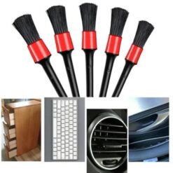Bộ 5 Chổi Cọ Rửa Vệ Sinh Ô Tô, Xe Máy, Chổi Mini Mềm Vệ Sinh Xe Hơi, Tủ & Bàn Phím Laptop