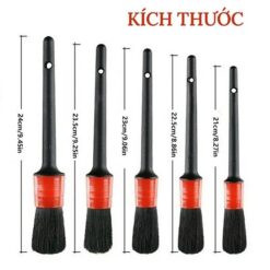 Bộ 5 Chổi Cọ Rửa Vệ Sinh Ô Tô, Xe Máy, Chổi Mini Mềm Vệ Sinh Xe Hơi, Tủ & Bàn Phím Laptop