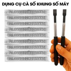 Bộ Dụng Cụ Cà Số Khung Số Máy Ô Tô, Xe Máy – Nét Rõ, Chuẩn Đăng Kiểm, Dễ Sử Dụng