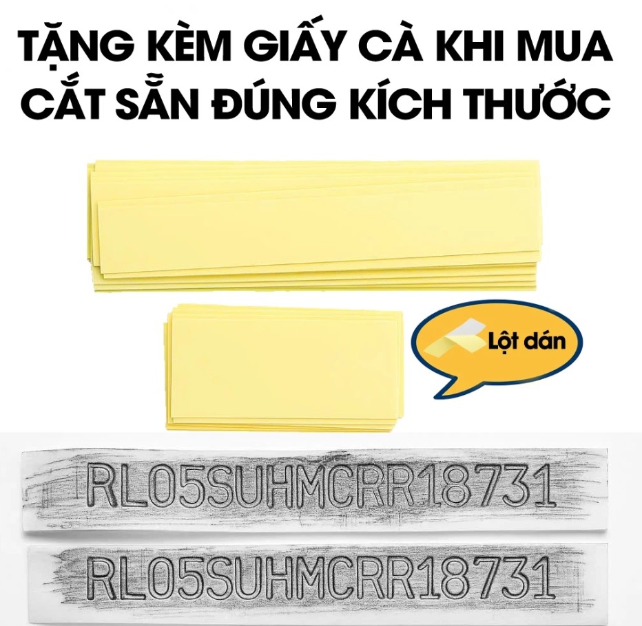 Bộ Dụng Cụ Cà Số Khung Số Máy Ô Tô, Xe Máy – Nét Rõ, Chuẩn Đăng Kiểm, Dễ Sử Dụng