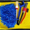 Bộ Dụng Cụ Rửa Xe, Vệ Sinh Nhông Sên Dĩa - Khăn Lau Xe, Cọ Rửa Xe, Bao Tay, Bàn Chải Vệ Sinh Sên