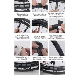 Bộ Dụng Cụ Sửa Chữa ROCKBROS B80 – Tích Hợp Bơm Tay + Cần Đẩy Lốp + Bộ Vá Xe Đạp Địa Hình