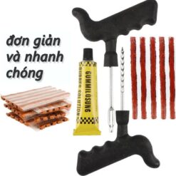 Bộ Dụng Cụ Vá Xe Không Ruột - Vá Lốp Không Săm, Vá Lụi Tiện Dụng