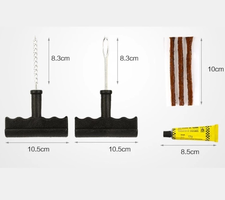 Bộ Dụng Cụ Vá Xe Không Ruột - Vá Lốp Không Săm, Vá Lụi Tiện Dụng